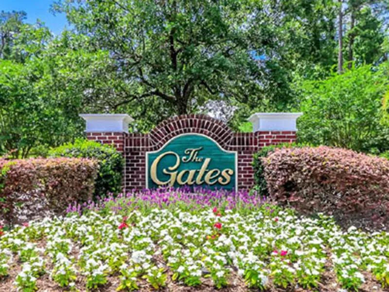 entry sign to the Gates in Myrtle Beach